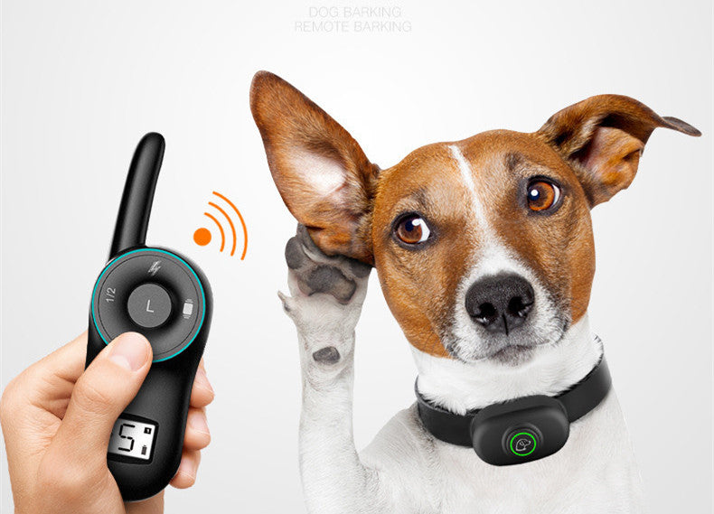 Collare Elettrico per Cani Impermeabile Collare Addestramento Ricaricabile con Telecomando Controllo Abbaiamento Anti Abbaio
