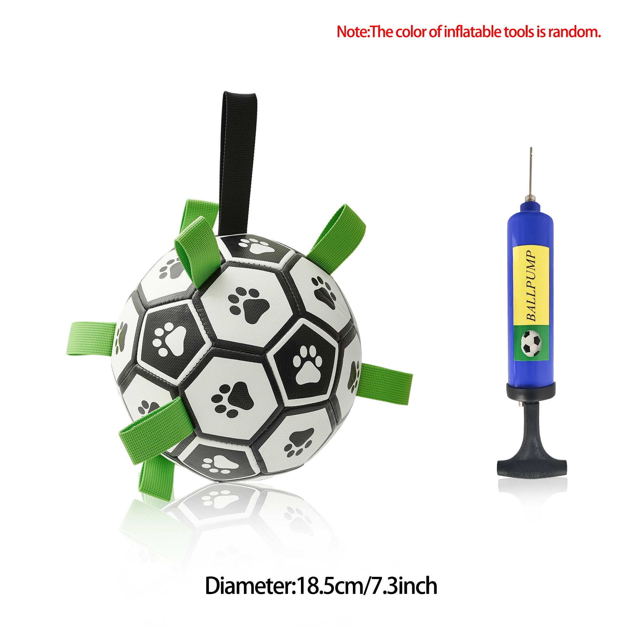 Pallone da Calcio Interattivo per Cani - Palla Gonfiabile da Allenamento per Cani da Esterno Border Collie Accessori per Animali
