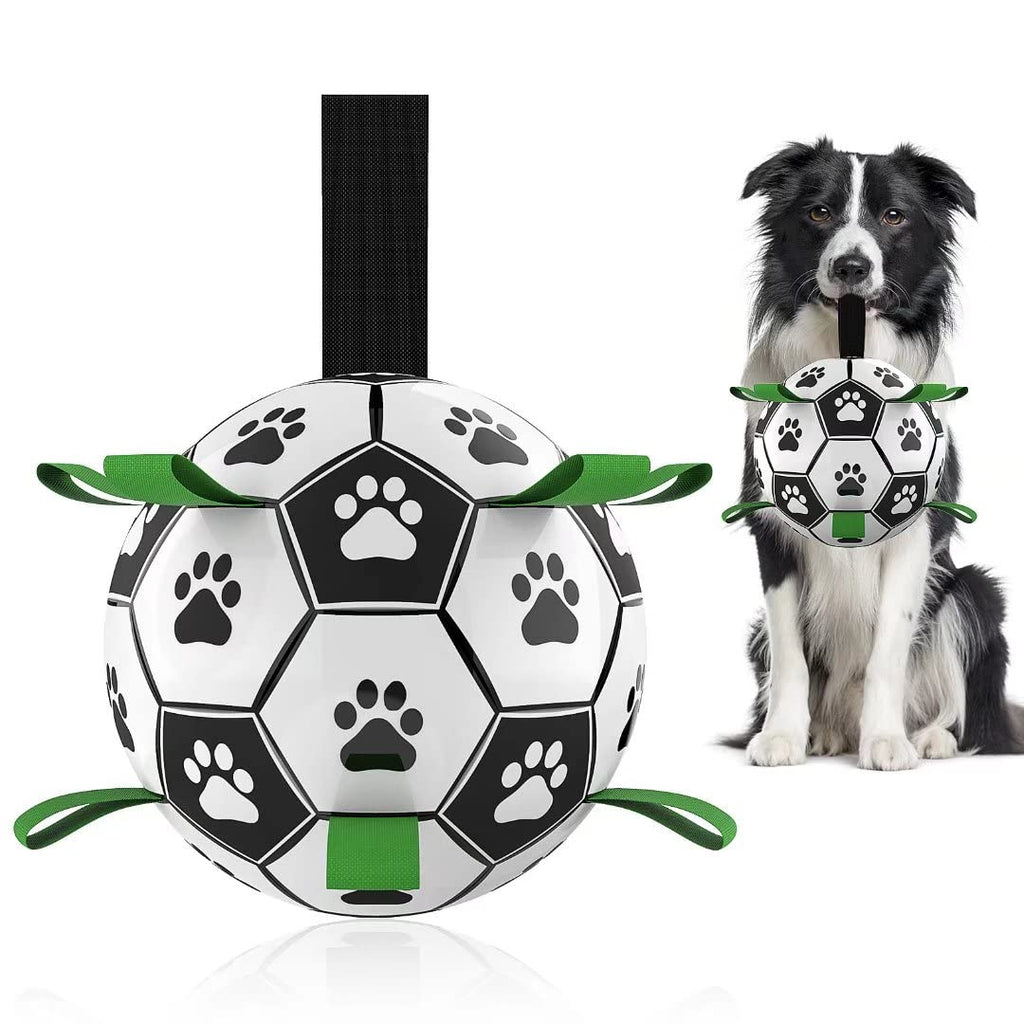 Pallone da Calcio Interattivo per Cani - Palla Gonfiabile da Allenamento per Cani da Esterno Border Collie Accessori per Animali
