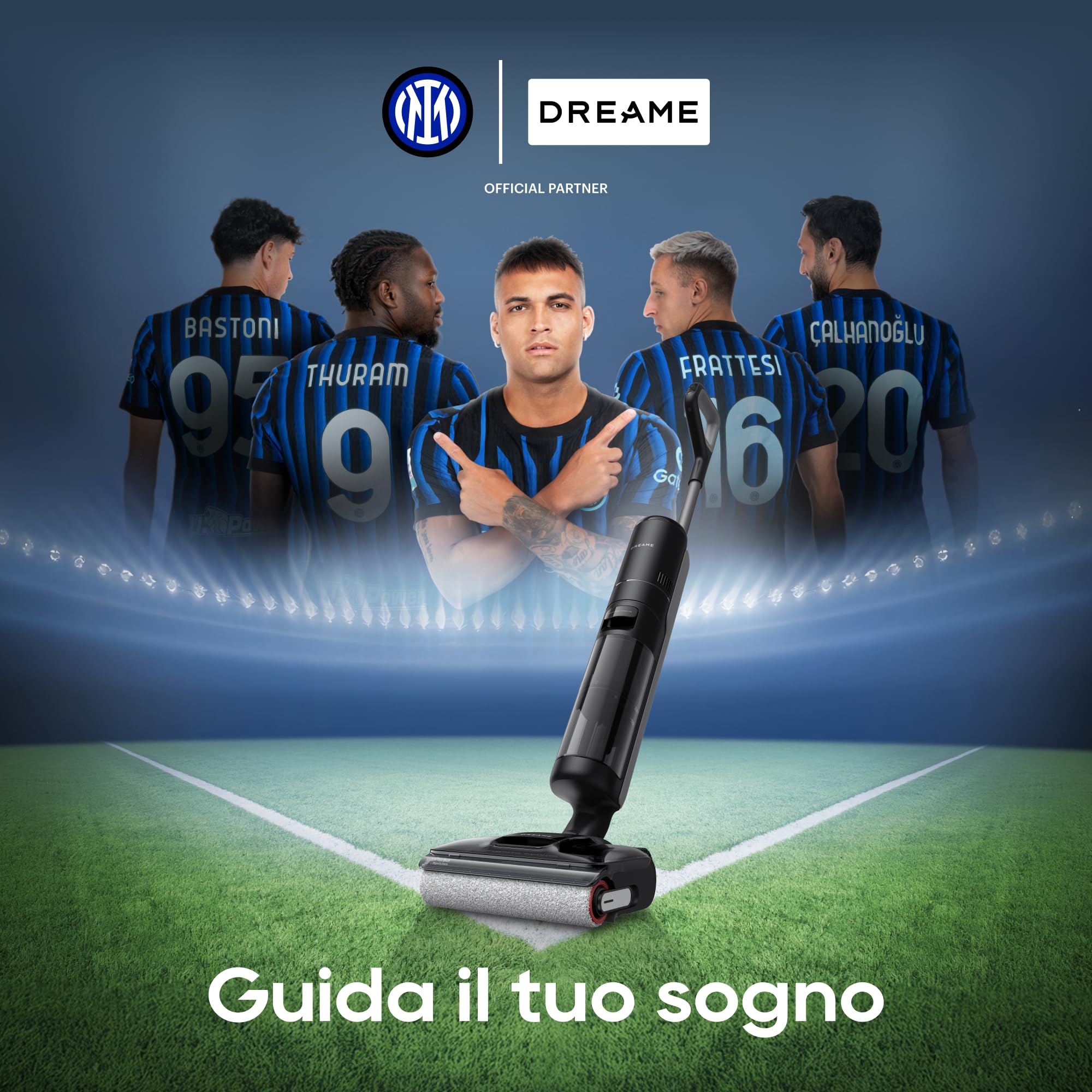 DREAME H12 Pro FlexReach Aspirapolvere Lavapavimenti, Design Piatto a 180°, 5 Min di Asciugatura, Aspirazione da 18.000 Pa, Pulizia a caldo a 90 °C, 50 Min di pulizia continua