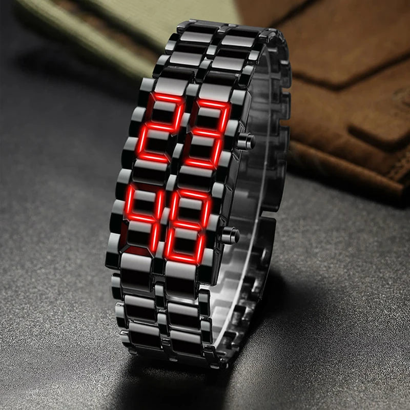 Orologio LED "Lava" da Uomo, Design Sportivo Creativo – Perfetto come Regalo