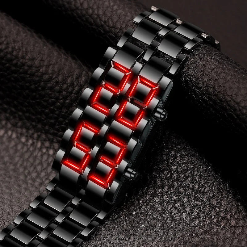 Orologio LED "Lava" da Uomo, Design Sportivo Creativo – Perfetto come Regalo
