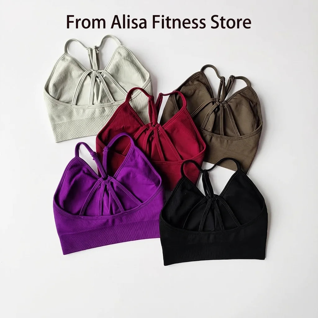 Completo Yoga Donna Senza Cuciture – Reggiseno Sportivo a Vita Alta e Leggings – Set Palestra Fitness per Allenamento e Pilates