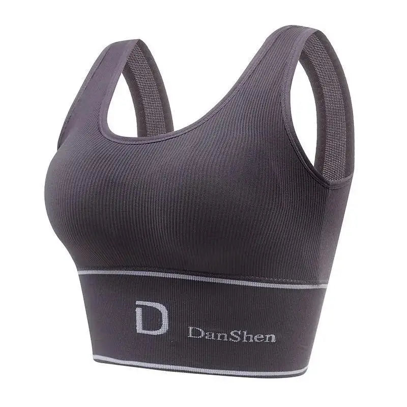 Canotta Sportiva da Donna – Modellante Senza Ferretto, Reggiseno Anti-urto, Top a Fascia, Capo Versatile da Indossare Anche come Esterno, Design Posteriore a U Elegante,