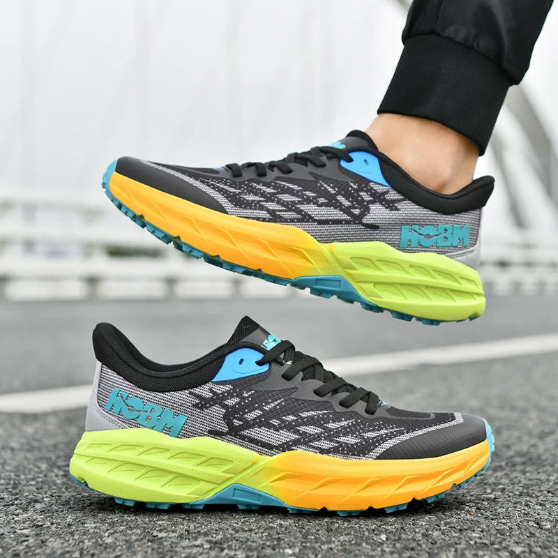 Scarpe da Maratona da Uomo, Scarpe da Running Traspiranti ad Alta Elasticità, Ammortizzate e Leggere, Scarpe Sportive per Fitness e Allenamento