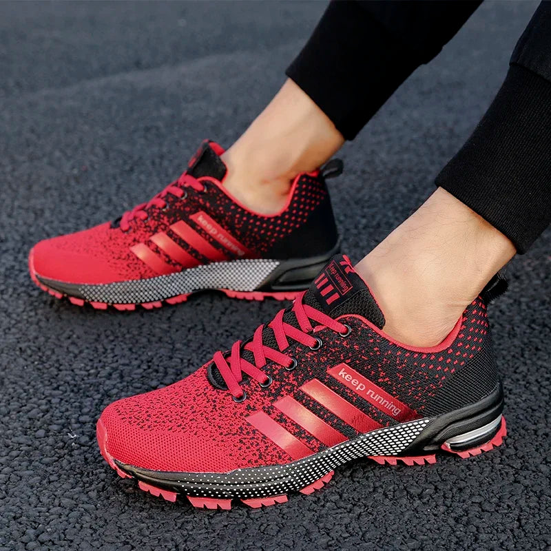 Nuove scarpe sportive casual traspiranti da uomo e donna, con tomaia in mesh leggero, per primavera/estate, suola piatta vulcanizzata, ideali per running e tempo libero, modello coppia