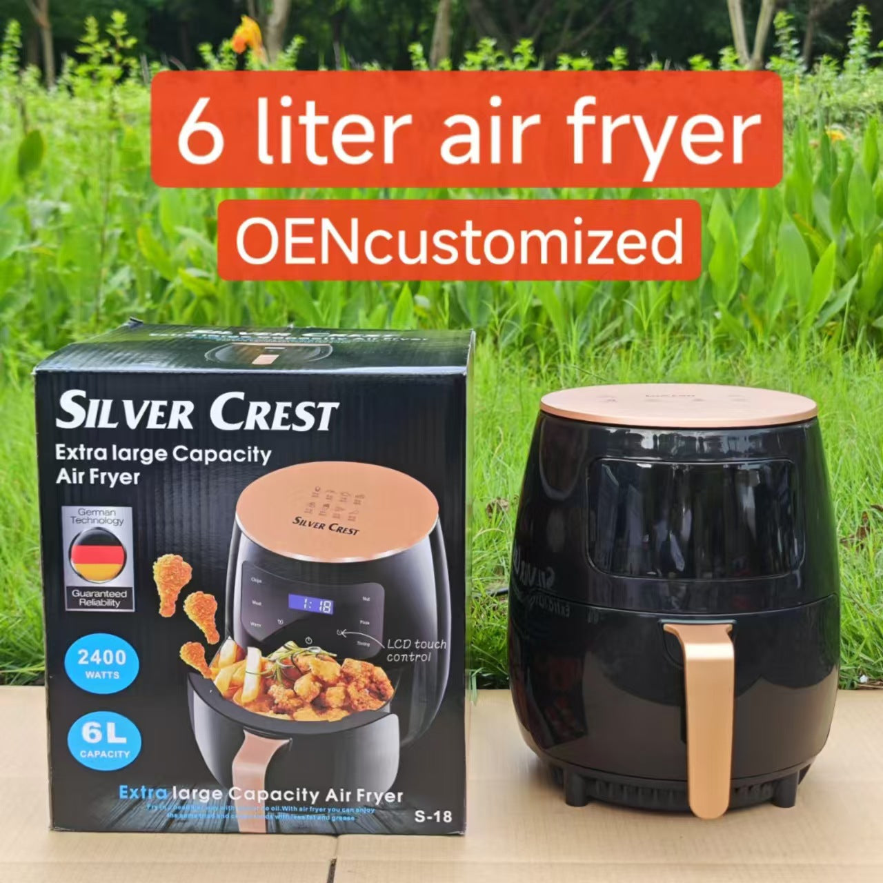 Friggitrice ad Aria Multi-funzione con Touch Screen Intelligente Grande Capacità